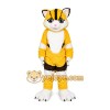 Yellow Striped Cat Mascot Costume