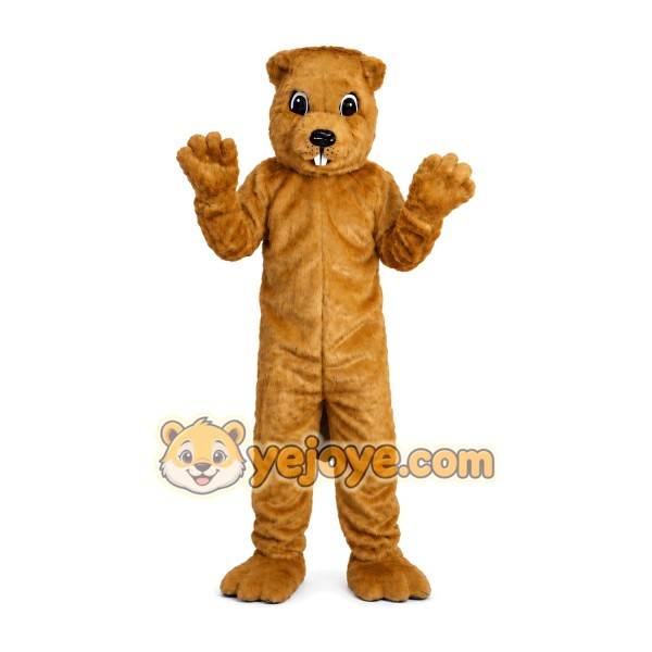 Brown Beaver Mascot Costume Brown Beaver Mascot Costume