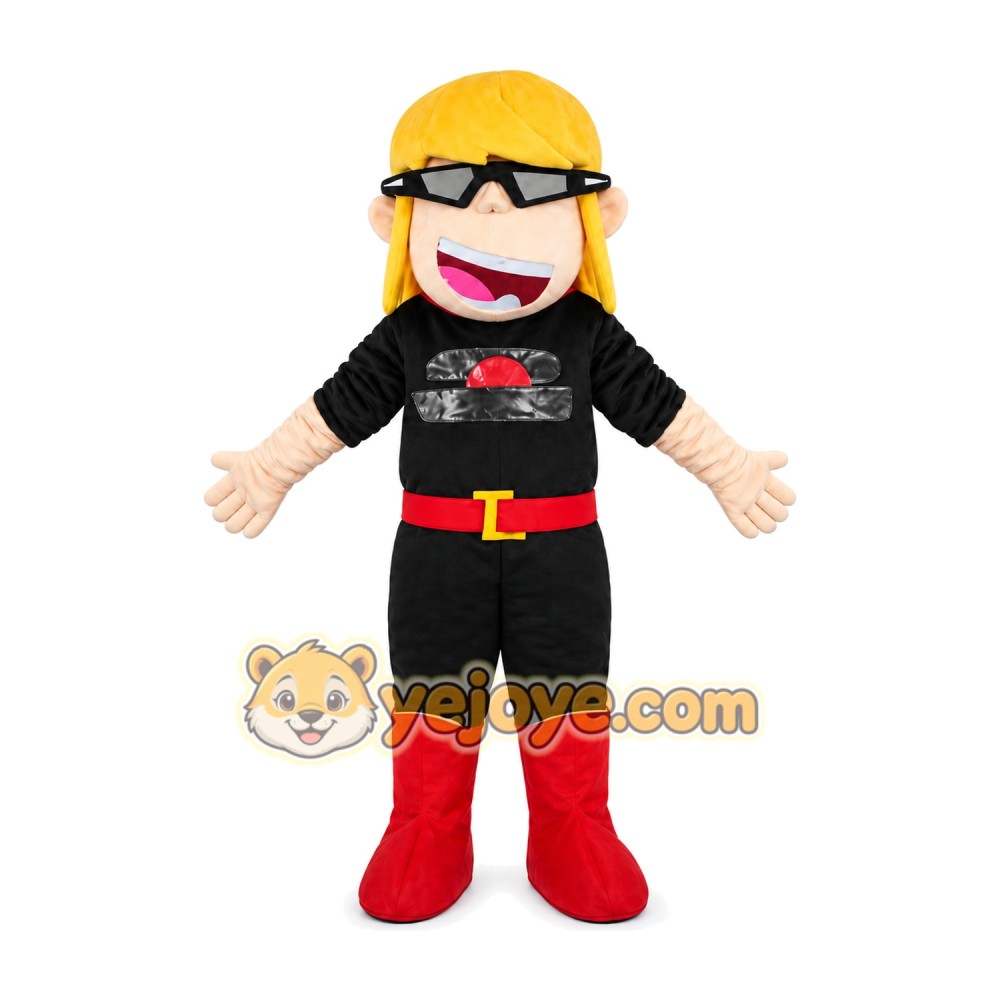 Yellow Hair Girl Mascot Costumes