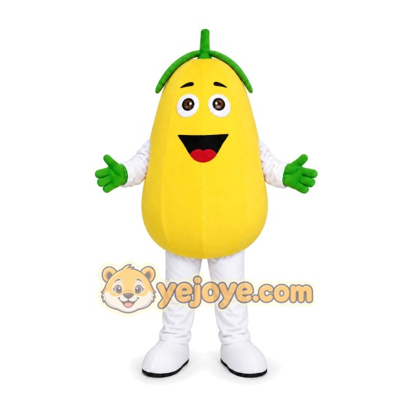 Yellow Pear Mascot Costume