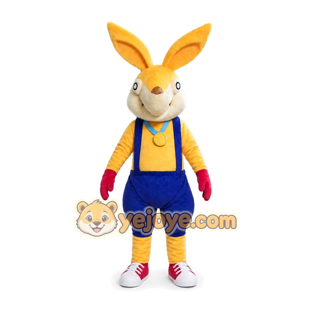 Yellow Rabbit Mascot Costume Yellow Rabbit Mascot Costume