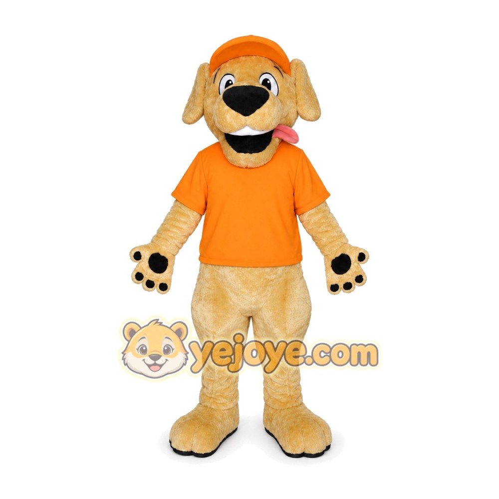 Yellow Retriever Mascot Costume Puppy Dog