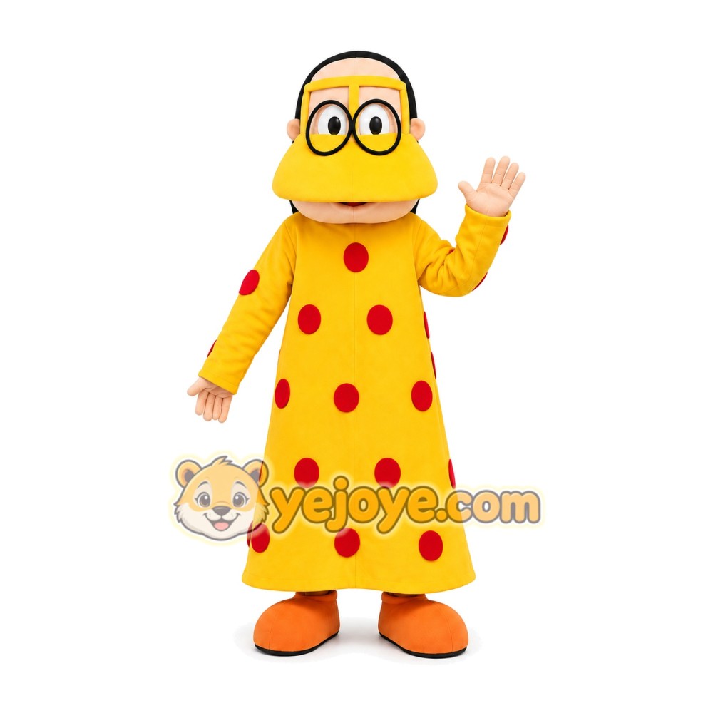 Yellow Skirt Arab Woman Mascot Costume Yellow Skirt Arab Woman Mascot Costume