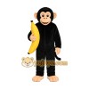 Black Chimpanzee And Banana Mascot Costume Black Chimpanzee And Banana Mascot Costume