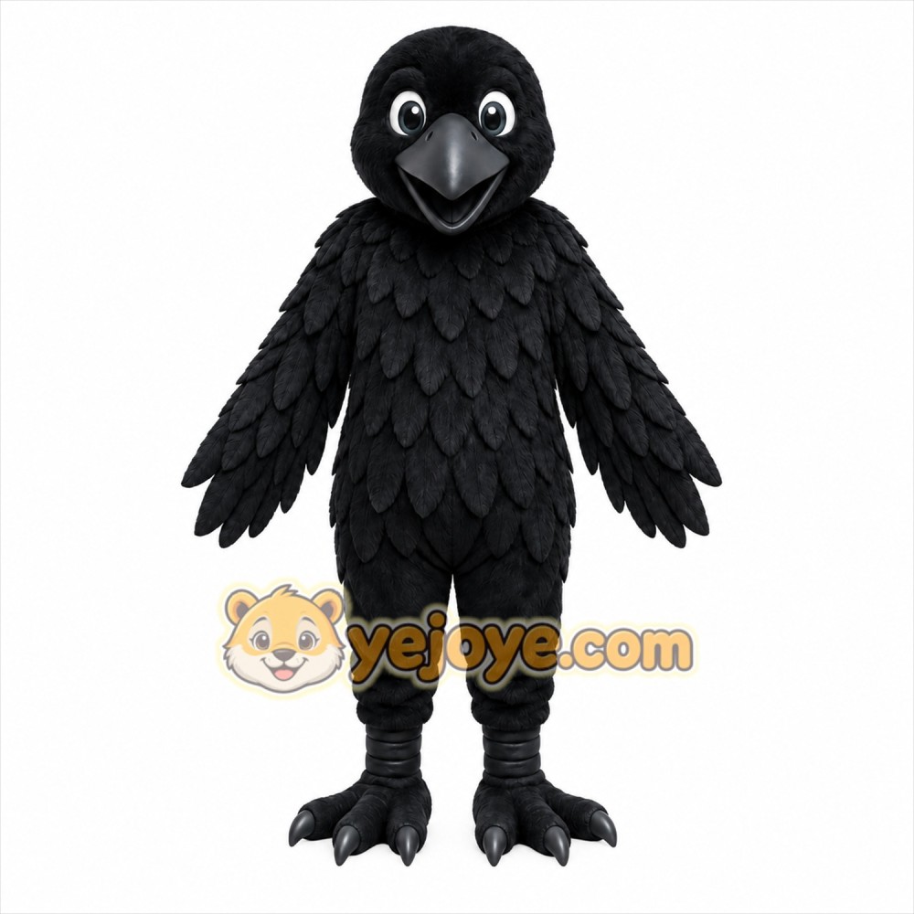 Black Crow Bird Mascot Costume