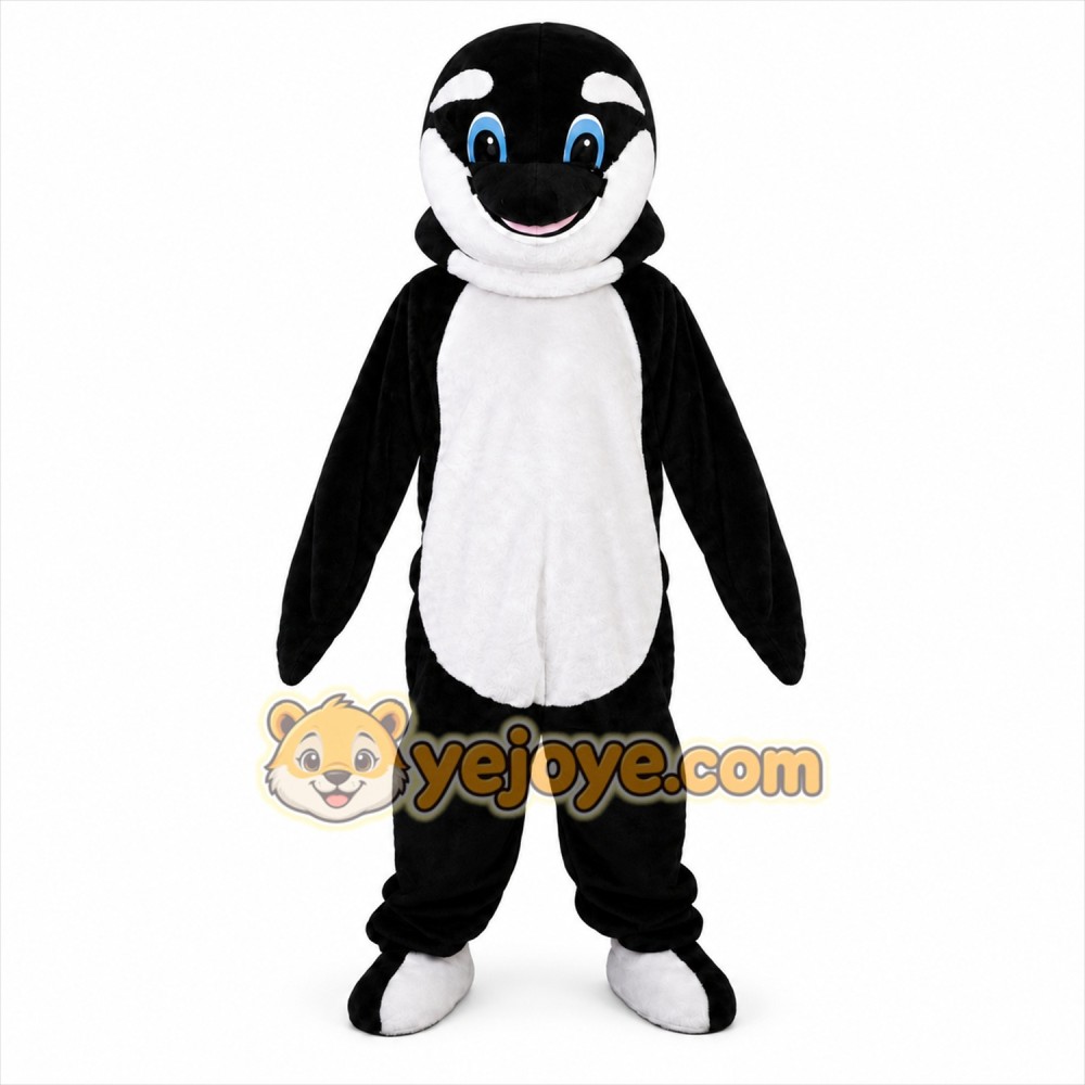 Black Dolphin Mascot Costume for Adult Black Dolphin Mascot Costume for Adult