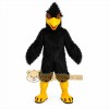Black Eagle Cartoon Mascot Costume Black Eagle Cartoon Mascot Costume