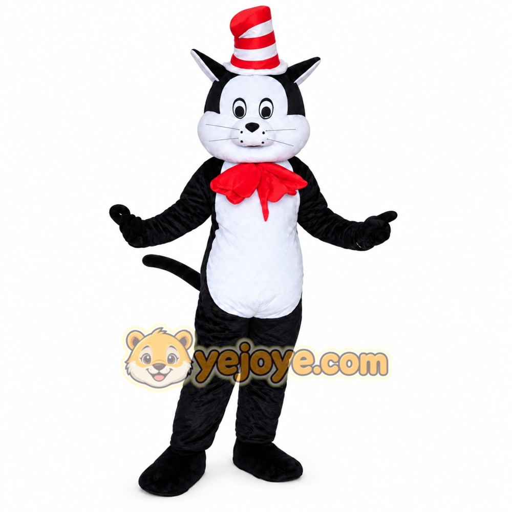 Black Magic Cat Mascot Costume Black Magic Cat Mascot Costume
