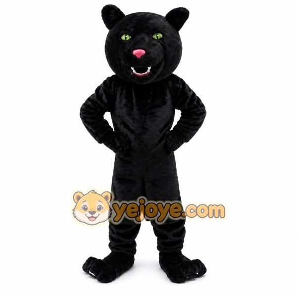 Black Panther Mascot Leopard Cougar Costume