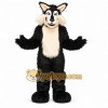 Black Wolf Mascot Costume Black Wolf Mascot Costume