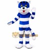 Blue Cat Cartoon Mascot Costume Blue Cat Cartoon Mascot Costume