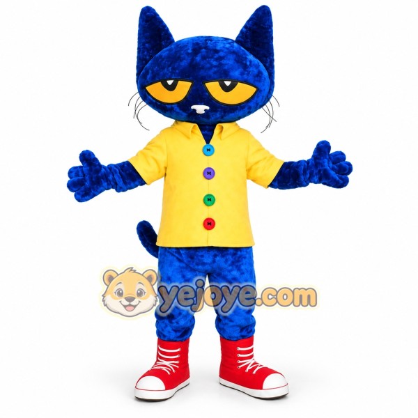Blue Cat Mascot Costume