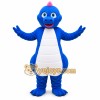 Blue Dinosaur Mascot Costume Blue Dinosaur Mascot Costume