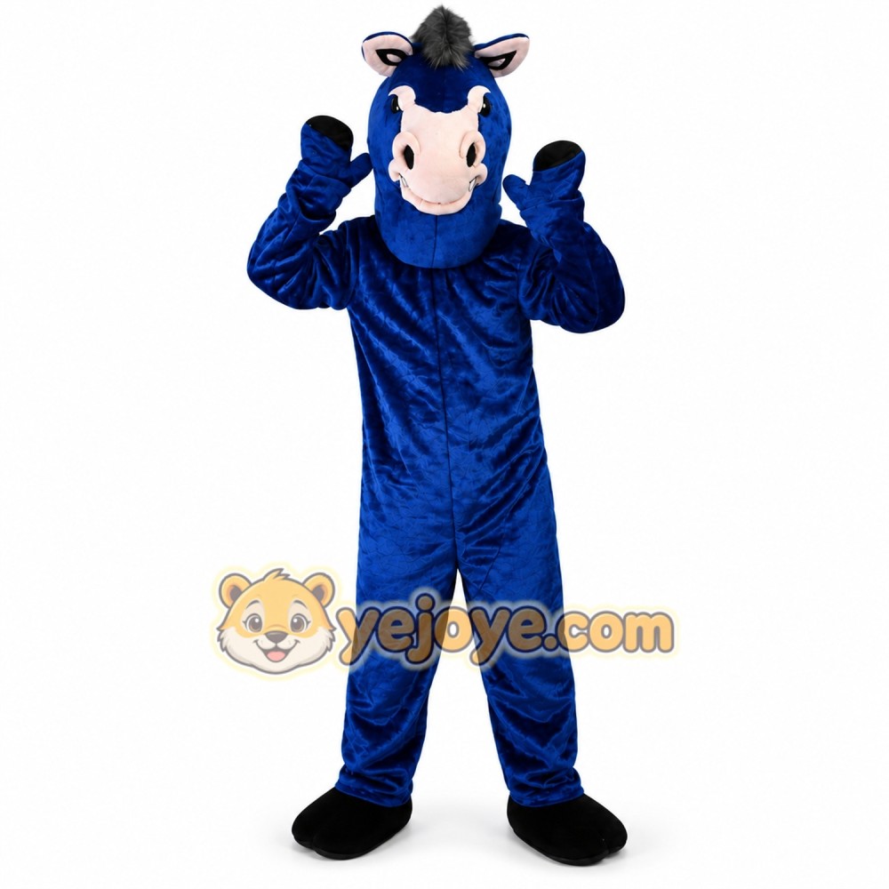 Blue Donkey Mascot Costume for Adult Blue Donkey Mascot Costume for Adult