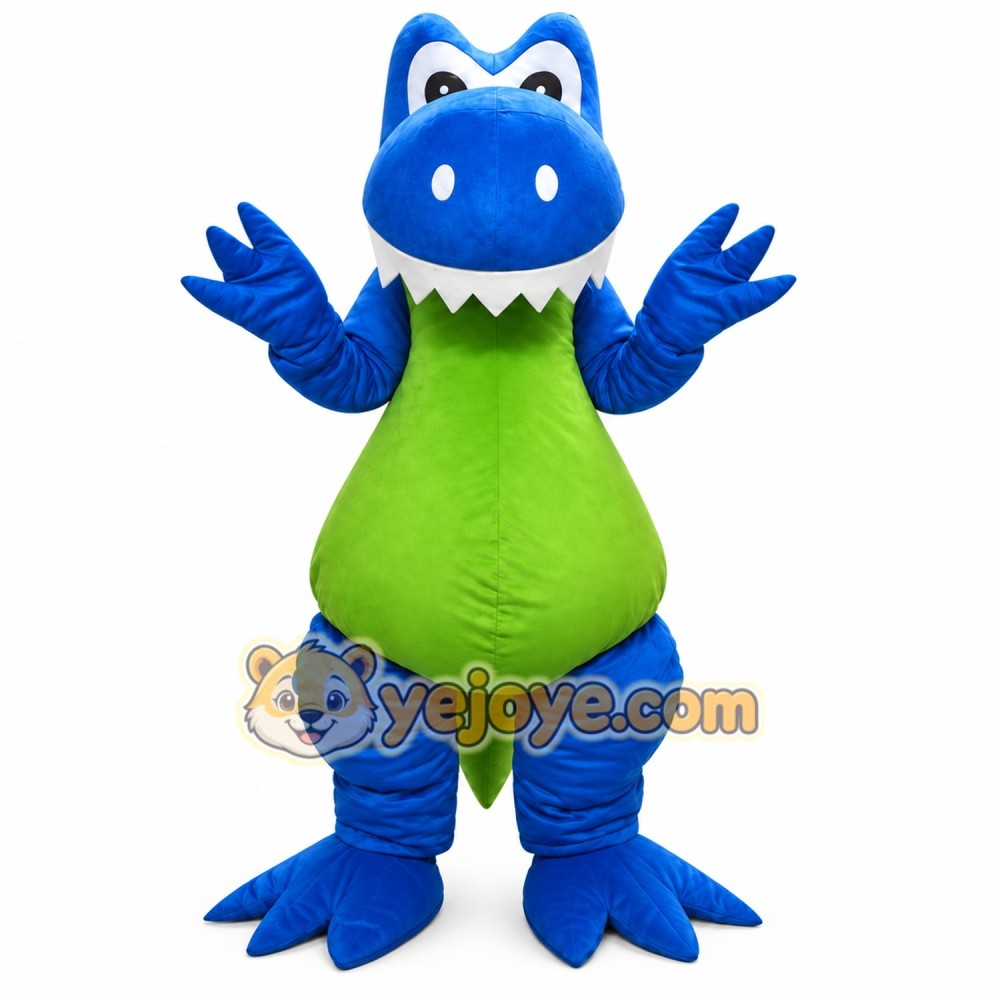 Blue Dragon Mascot Costume Blue Dragon Mascot Costume