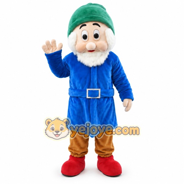 Blue Dwarf Mascot Costume