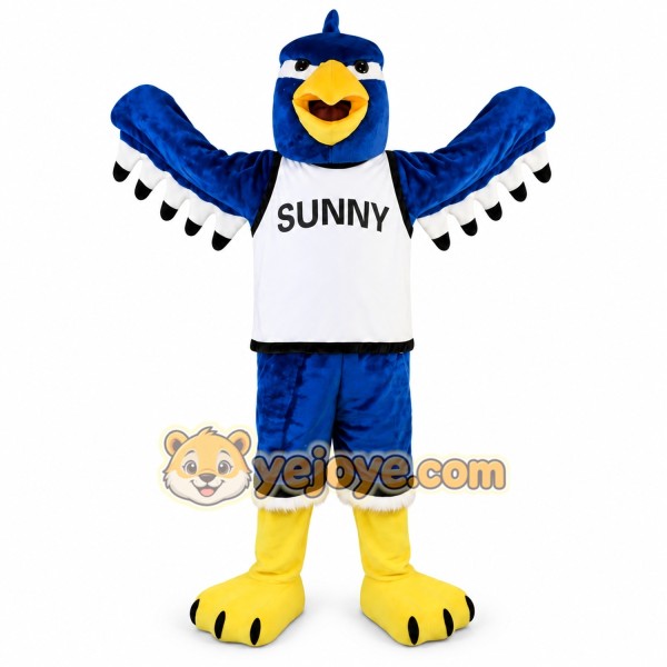 Blue Eagle Mascot Costume for Adult
