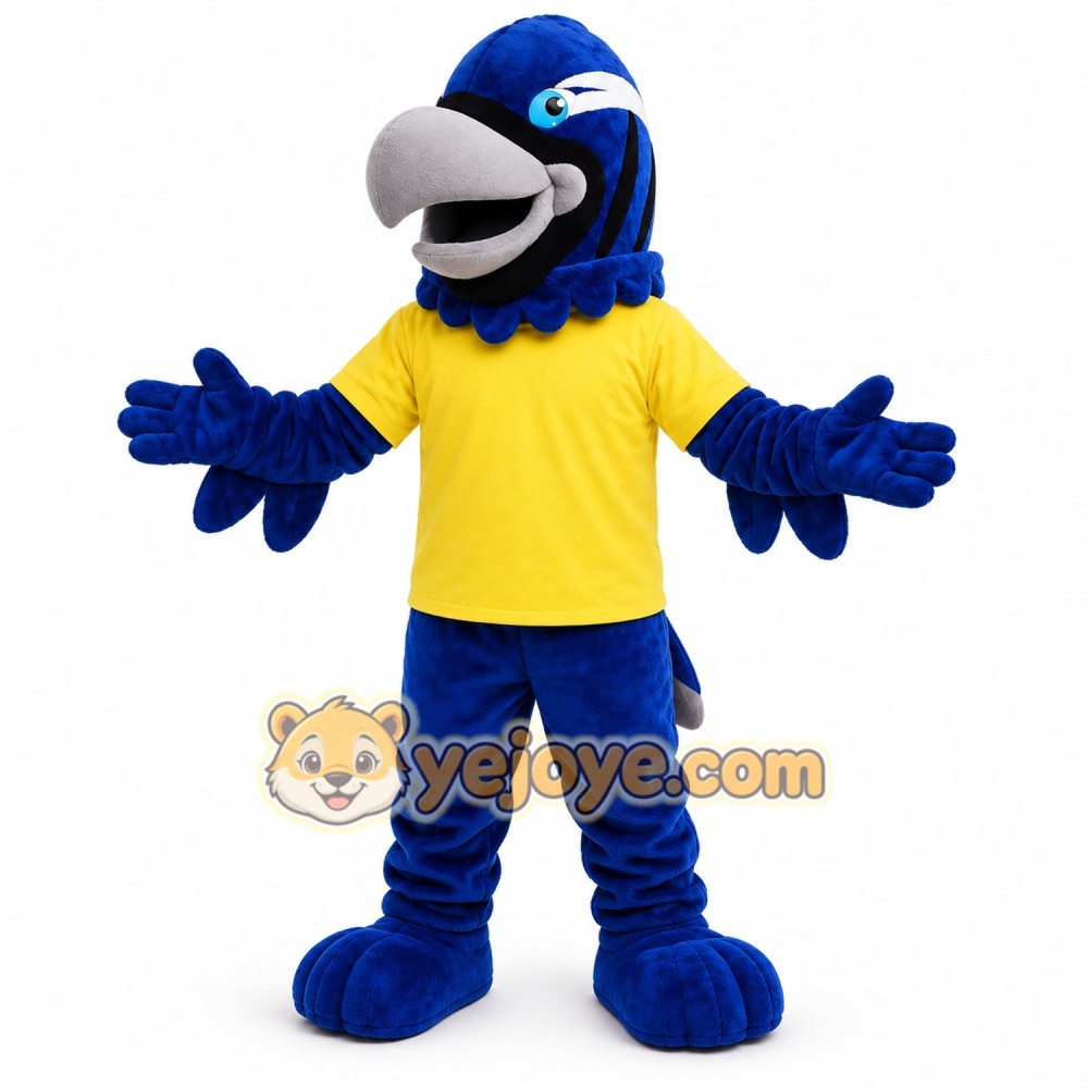 Blue Eagle Mascot Hawk _ Falcon Mascot Costume Blue Eagle Mascot Hawk _ Falcon Mascot Costume