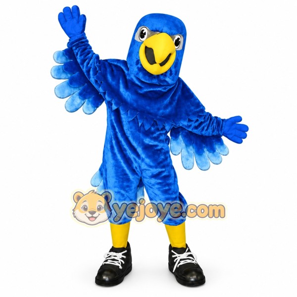 Blue Falcon Eagle Mascot Costume