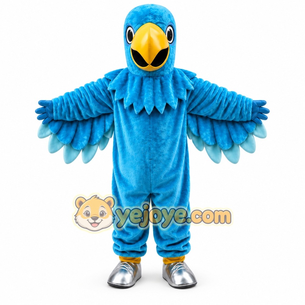 Blue Falcon Mascot Costume Eagle _ Hawk Blue Falcon Mascot Costume Eagle _ Hawk