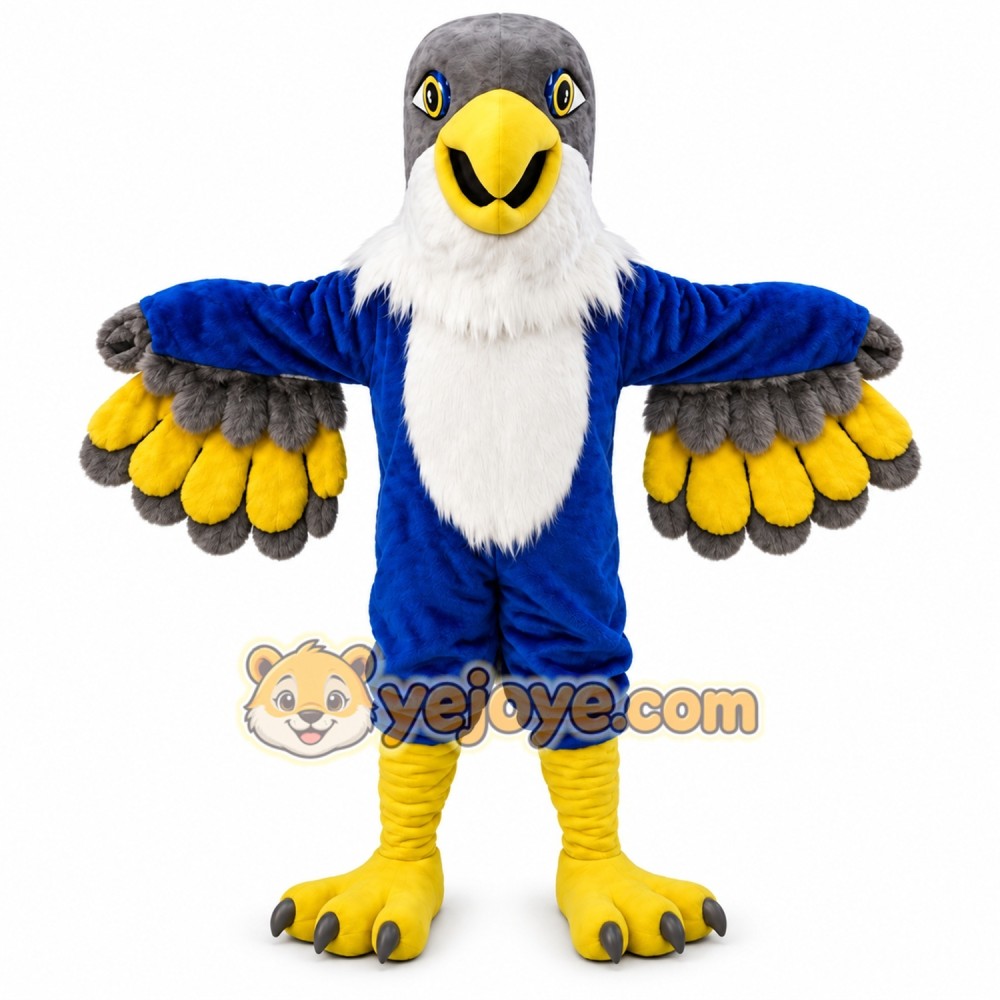 Blue Falcon Mascot Costume Eagle Blue Falcon Mascot Costume Eagle