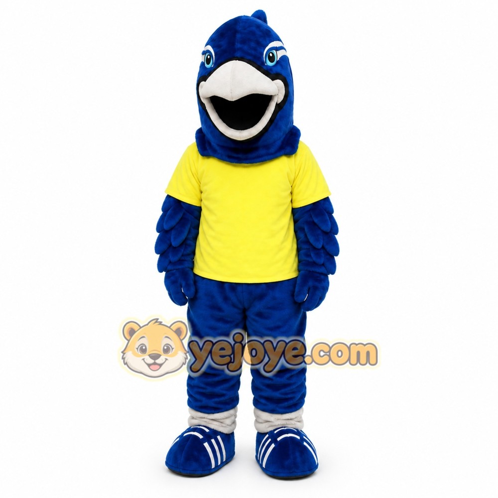 Blue Falcon Mascot Hawk _ Eagle Mascot Costume Blue Falcon Mascot Hawk _ Eagle Mascot Costume