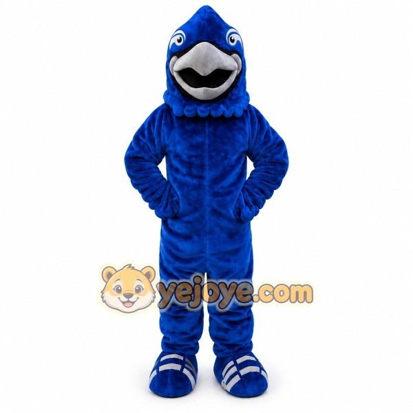Blue Falon Mascot Costume Eagle _ Hawk