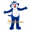Blue Fat Cat Mascot Costume Blue Fat Cat Mascot Costume