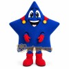 Blue Five Star Mascot Costume Blue Five Star Mascot Costume