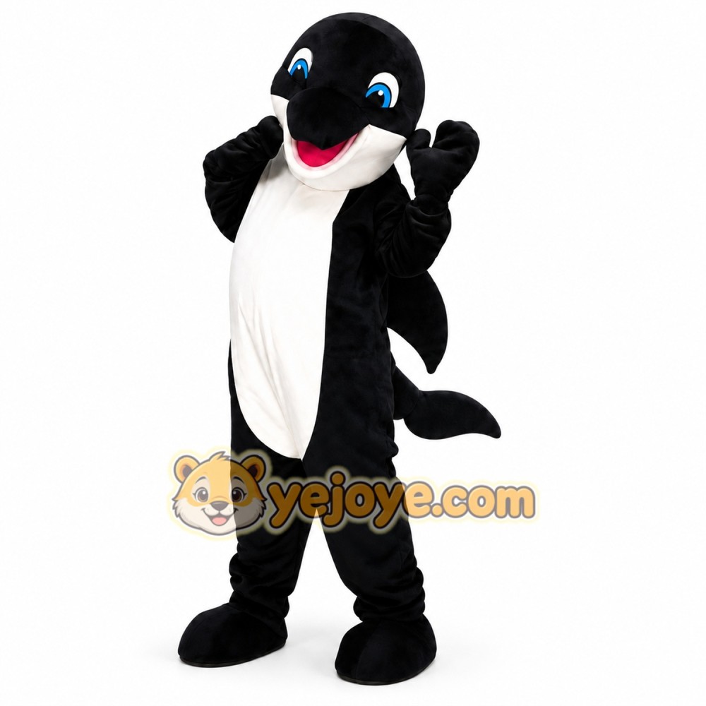 Blue Gray Dolphin Cartoon Mascot Costume Blue Gray Dolphin Cartoon Mascot Costume