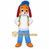 Blue Hat Dog Mascot Costume