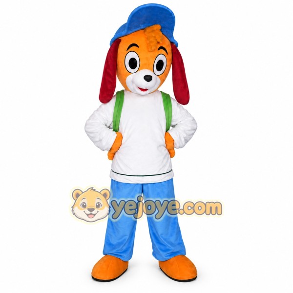 Blue Hat Dog Mascot Costume Blue Hat Dog Mascot Costume