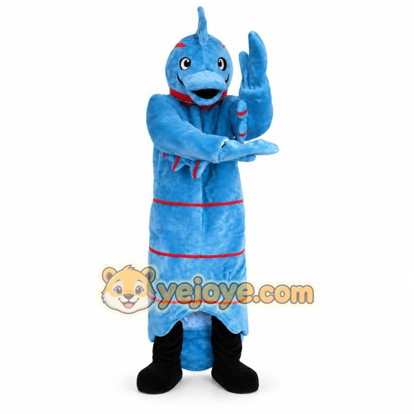 Blue Hippocampus Mascot Costume for Adult