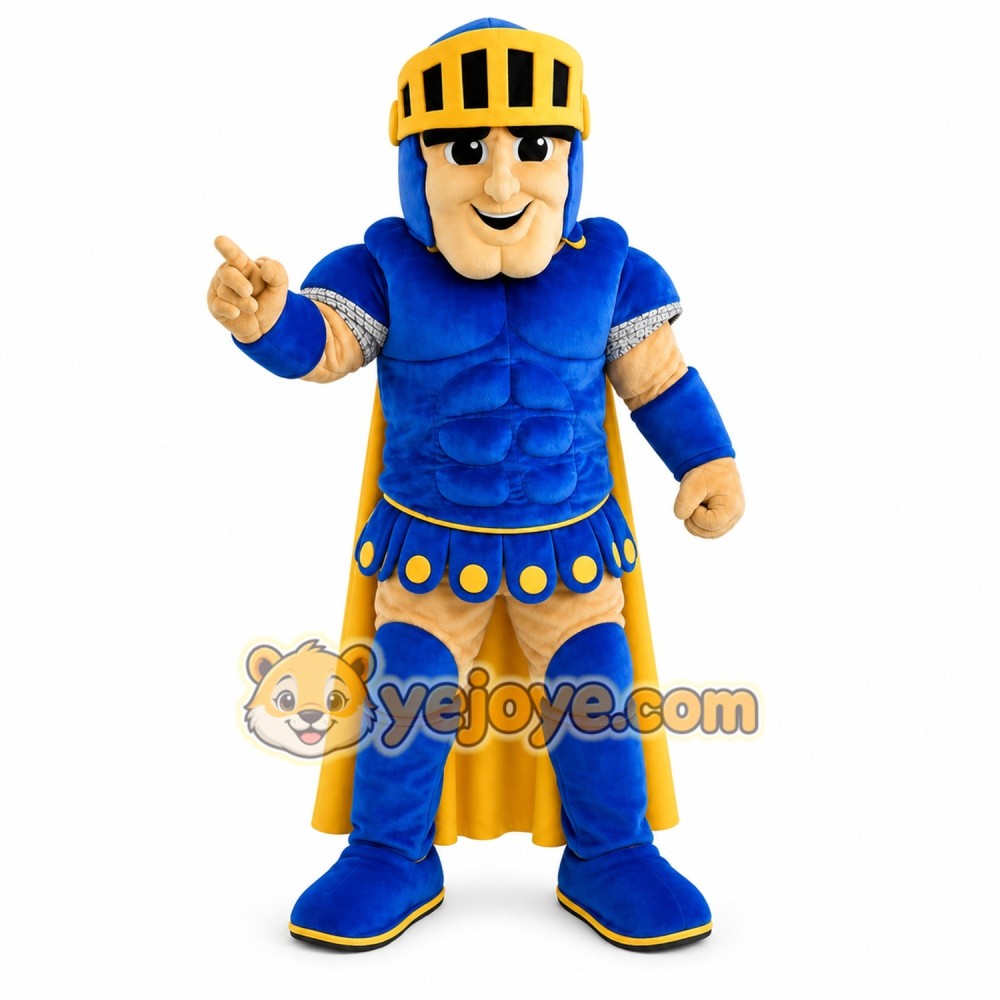 Blue Knight Mascot Costume Spartan Trojan Cotume Blue Knight Mascot Costume Spartan Trojan Cotume