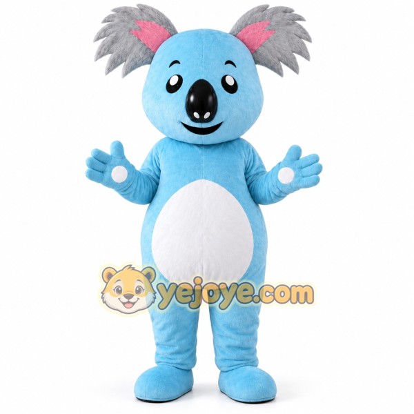 Blue Koala Mascot Costume