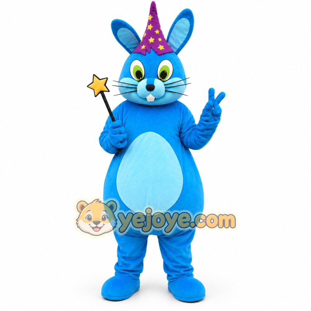 Blue Magic Rabbit Mascot Costume for Adult Blue Magic Rabbit Mascot Costume for Adult