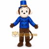 Blue Monkey Mascot Costume Blue Monkey Mascot Costume