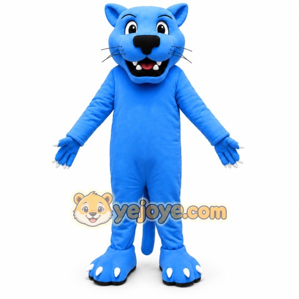 Blue Panther Mascot Costume