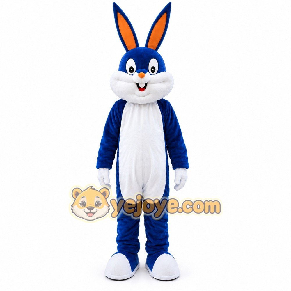 Blue Rabbit Bunny Mascot Costume Blue Rabbit Bunny Mascot Costume