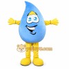 Blue Rain Drop Mascot Costume Blue Rain Drop Mascot Costume