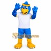 Blue Sport Eagle Cartoon Mascot Costume