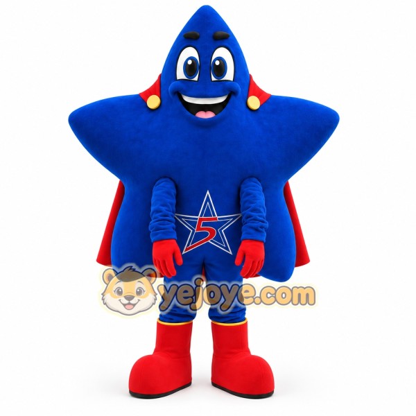 Blue Star Mascot Costume