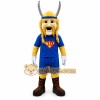 Blue Viking Man Mascot Costume Blue Viking Man Mascot Costume