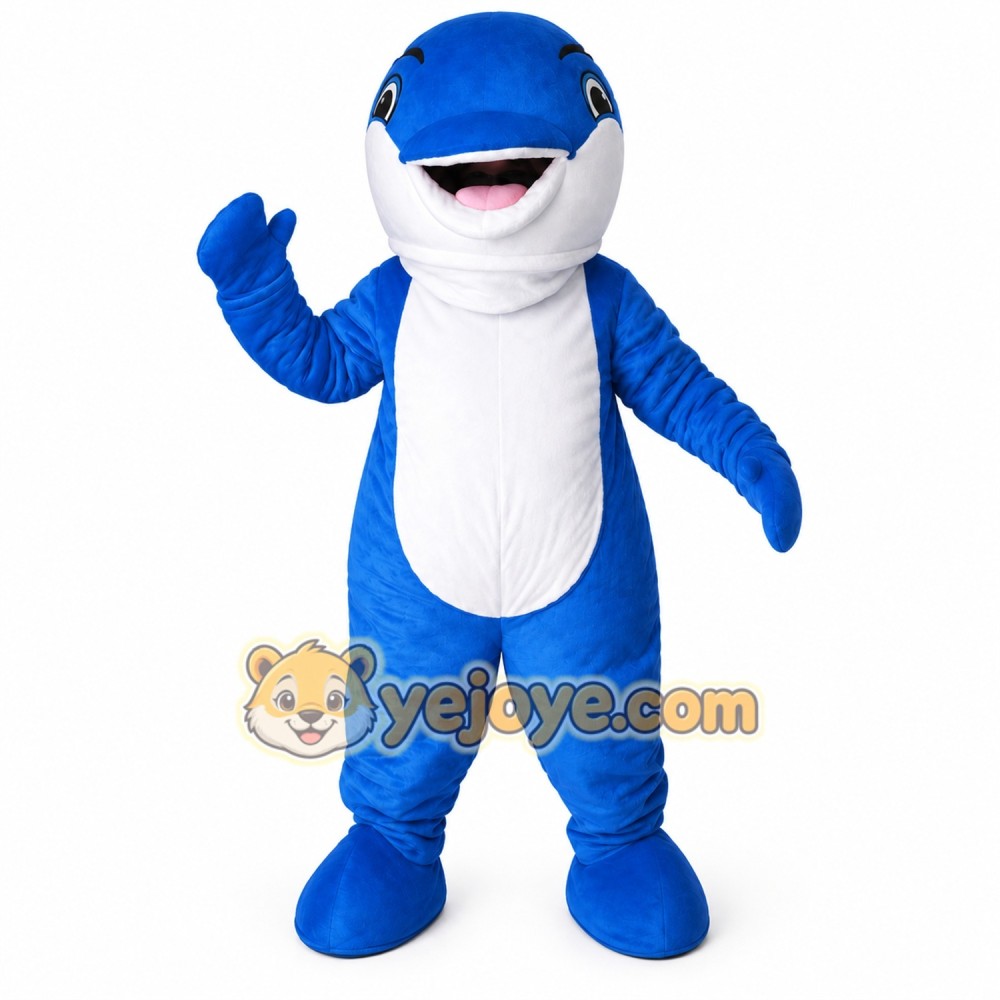 Blue Whale Orca Mascot Costume Blue Whale Orca Mascot Costume