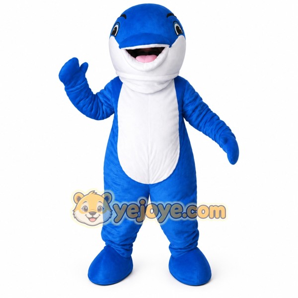 Blue Whale Orca Mascot Costume