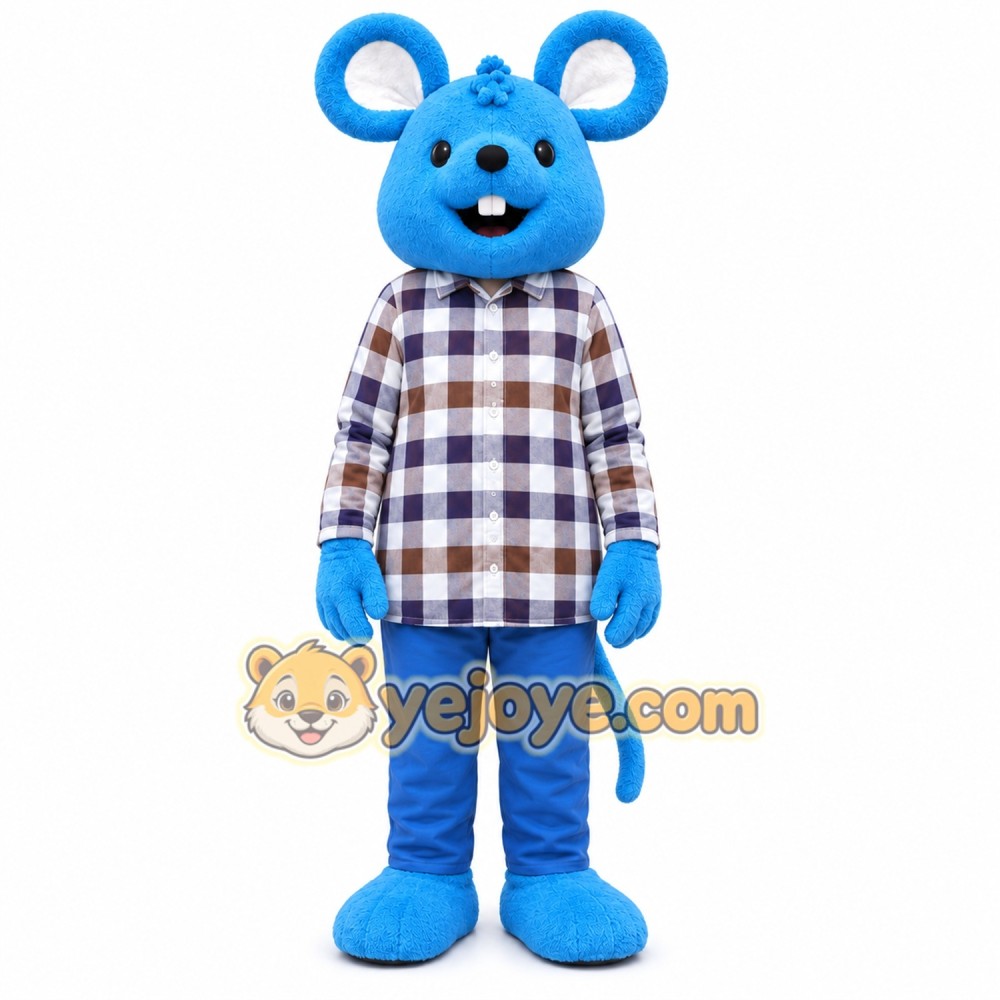 Blue_red mouse Mascot Costume Blue_red mouse Mascot Costume