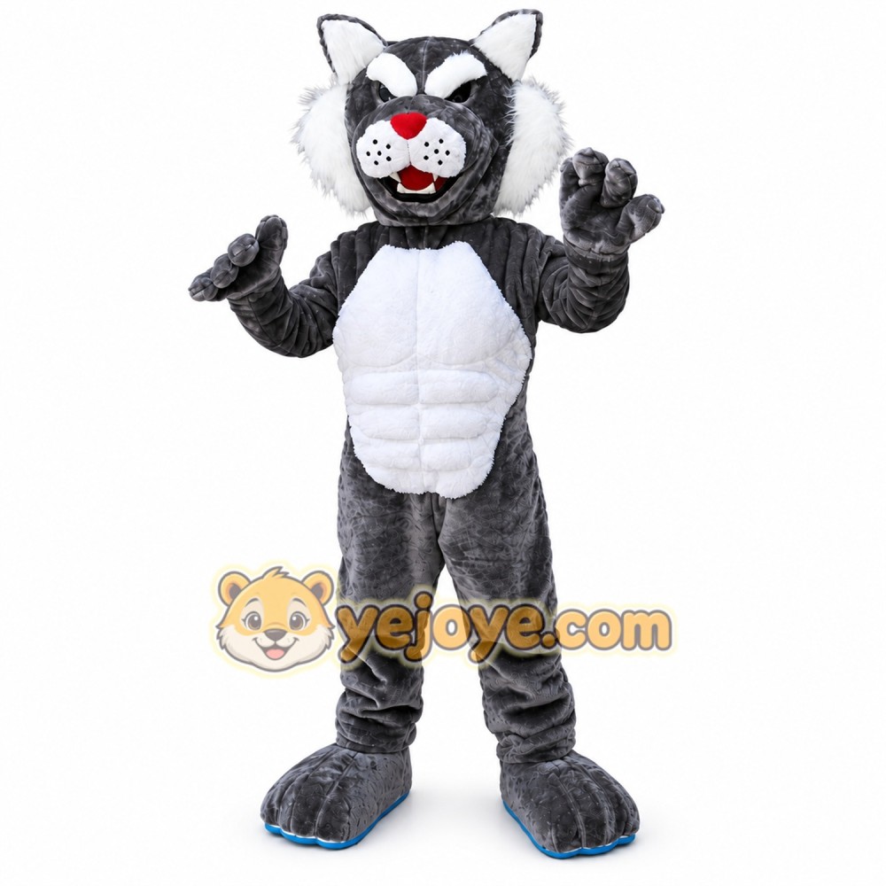 Bobcat Wildcat Mascot Costume Adult Halloween Costume Bobcat Wildcat Mascot Costume Adult Halloween Costume