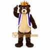 Brown Crown Bear Cartoon Mascot Costume Brown Crown Bear Cartoon Mascot Costume