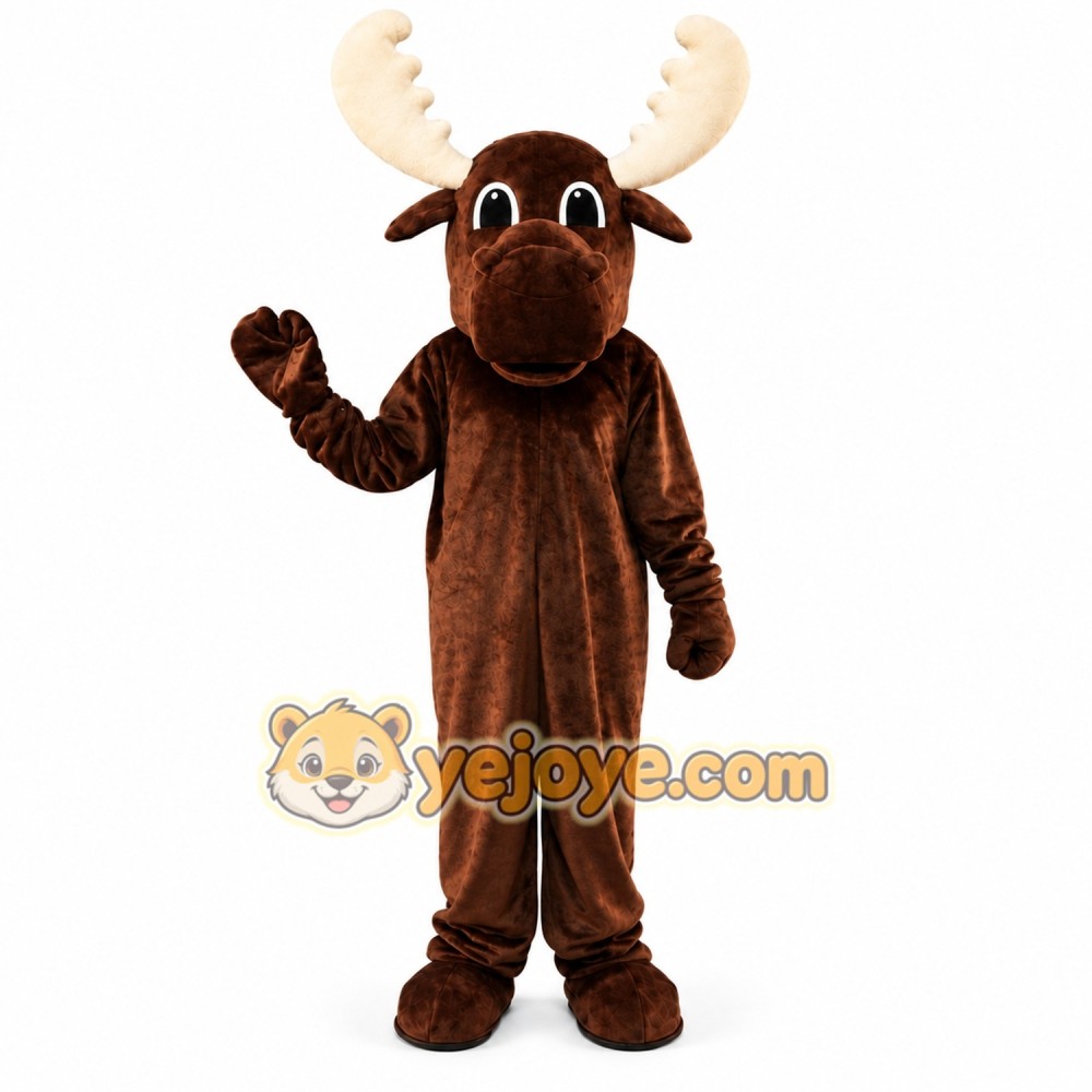 Brown Deer Mascot Costume Brown Deer Mascot Costume
