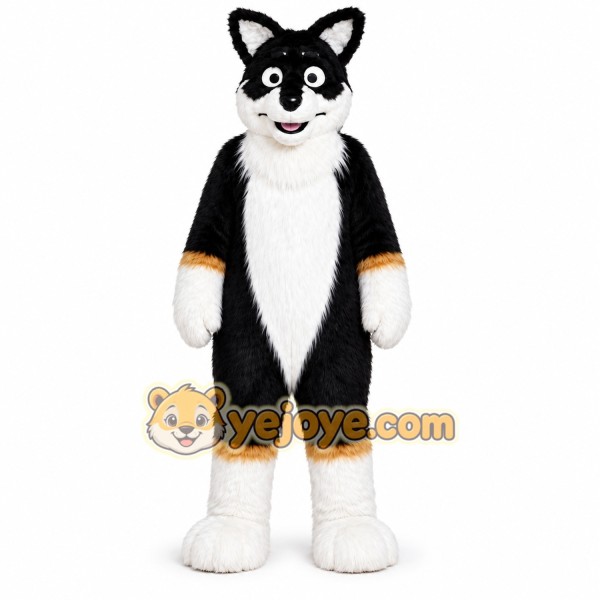 Brown Dog Fox Husky Mascot Costume